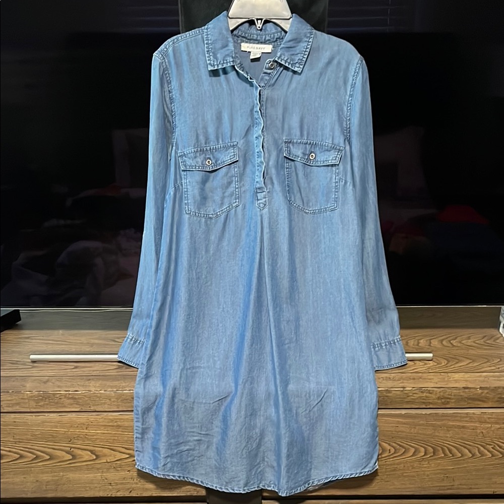 Blue Denim Shirt Dress